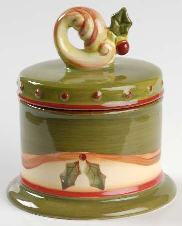 Crimson Berries Sugar Bowl & Lid