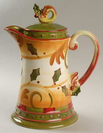 Crimson Berries Coffee Pot & Lid