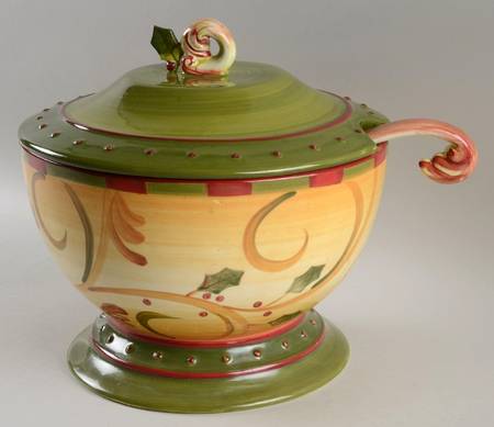 Crimson Berries Tureen & Lid w/Ladle