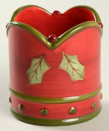 Crimson Berries Votive Candleholder