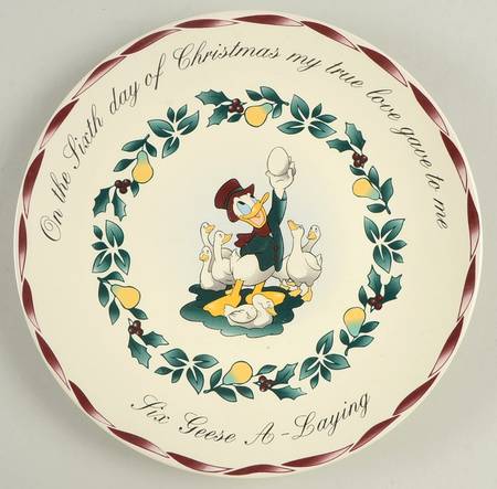 Twelve Days of Christmas Salad Plate