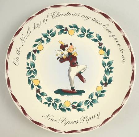 Twelve Days of Christmas Dinner Plate