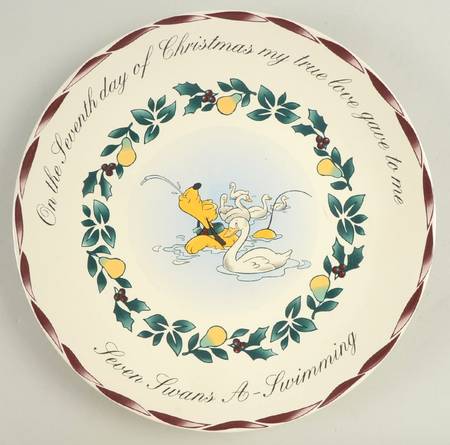 Twelve Days of Christmas Dinner Plate