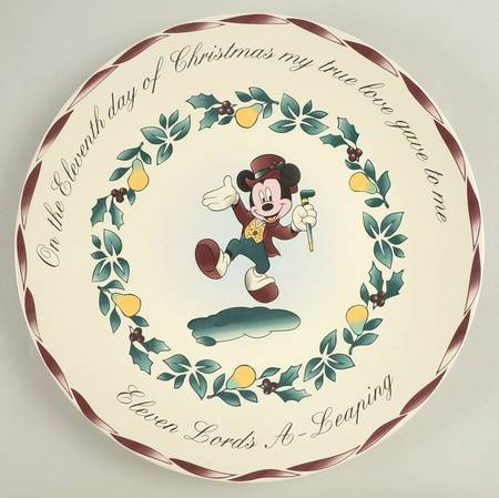 Twelve Days of Christmas Dinner Plate