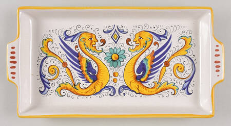 DER49 12" Rectangular Tray by Deruta (Italy)