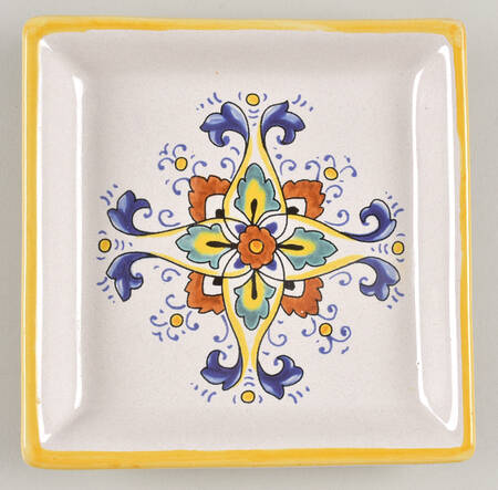 DER49 6" Square Tray by Deruta (Italy)