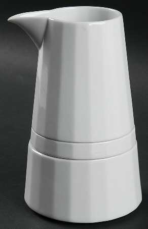 Metria White Stacking Creamer & Sugar Bowl with Lid Set