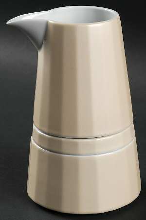 Metria Champagne Stacking Creamer & Sugar Bowl with Lid Set