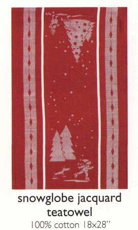Snowglobe Tea Towel