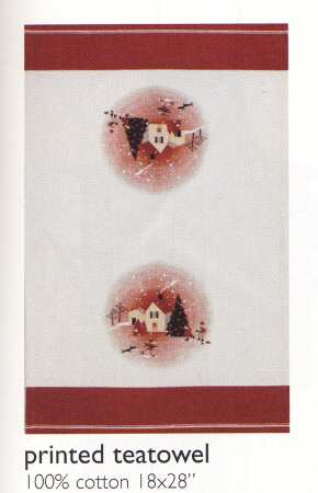 Snowglobe Tea Towel