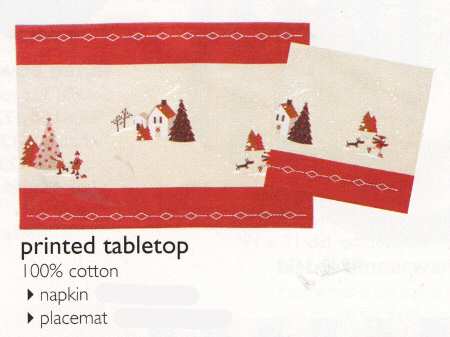 Snowglobe Cloth Placemat
