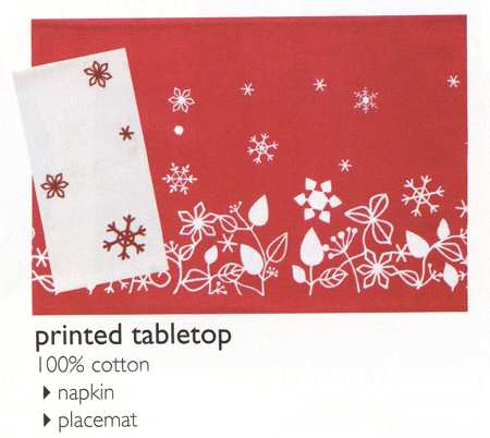 Snowflower Cloth Placemat