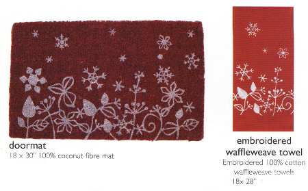 Snowflower Doormat
