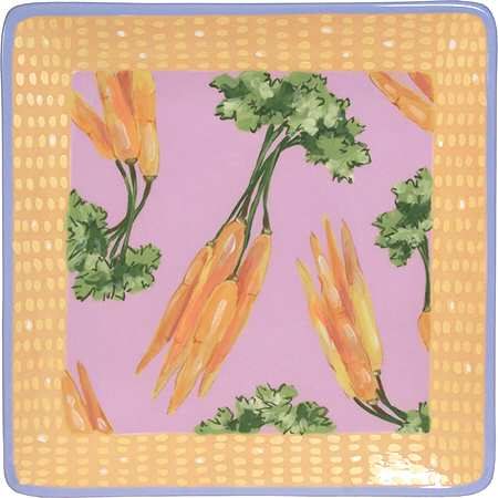 Veggie Delight Square Dinner Plate