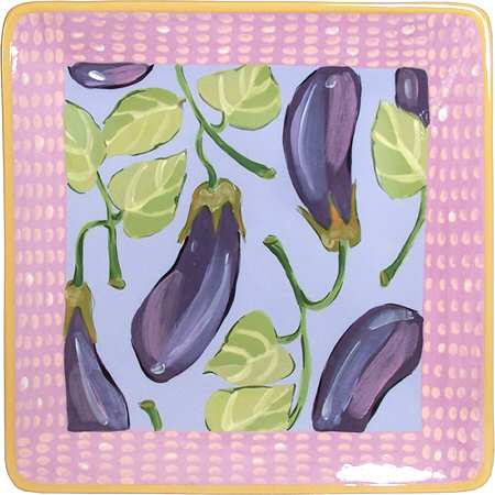 Veggie Delight Square Dinner Plate