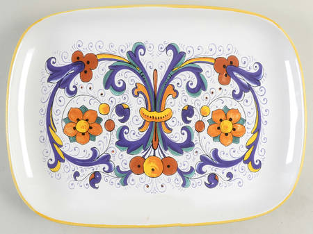 Ricco Deruta 13" Rectangular Serving Platter