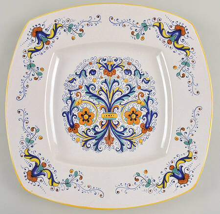 Ricco Deruta 14" Square Platter