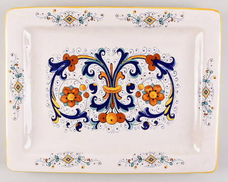 Ricco Deruta 17" Rectangular Serving Platter