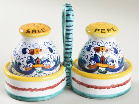 Ricco Deruta (3 Pc) Salt & Pepper Tray Set