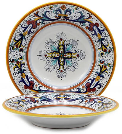 Ricco Deruta Large Rim Soup Bowl