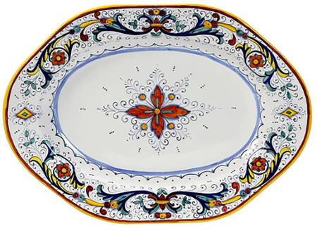 Ricco Deruta 20" Oval Turkey Platter