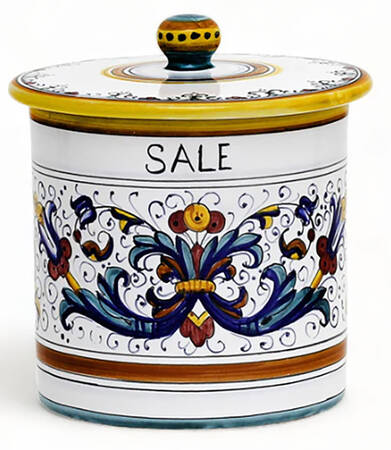 Ricco Deruta Salt Canister & Lid