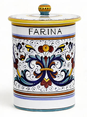 Ricco Deruta Flour Canister & Lid