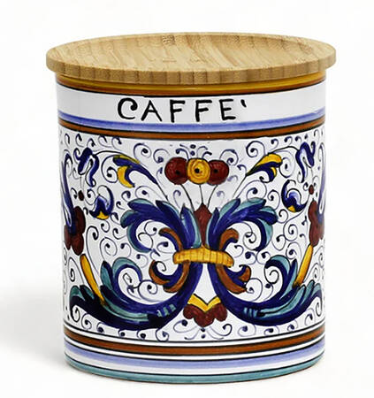 Ricco Deruta Coffee Canister & Lid