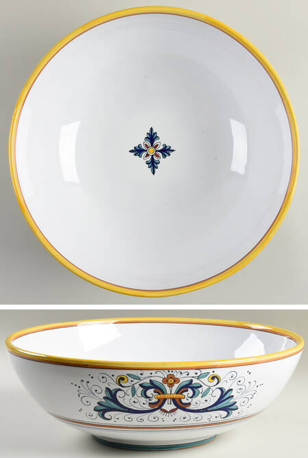 Ricco Deruta 14" Round Serving Bowl