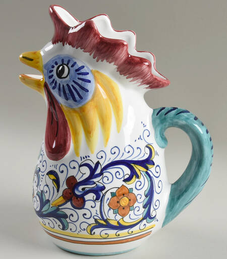 Ricco Deruta Figural Pitcher