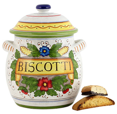 Ricco Deruta Biscotti Jar & Lid