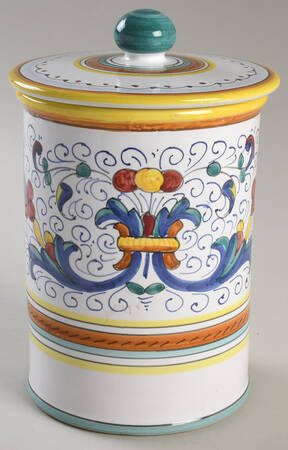 Ricco Deruta 7" Storage Jar & Lid