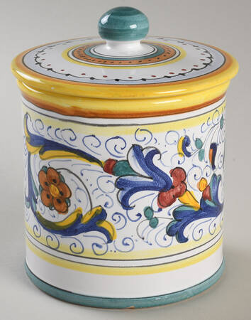 Ricco Deruta 5" Storage Jar & Lid