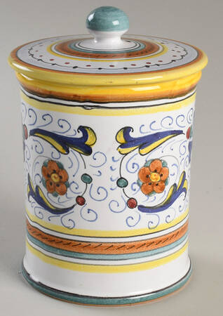 Ricco Deruta 6" Storage Jar & Lid