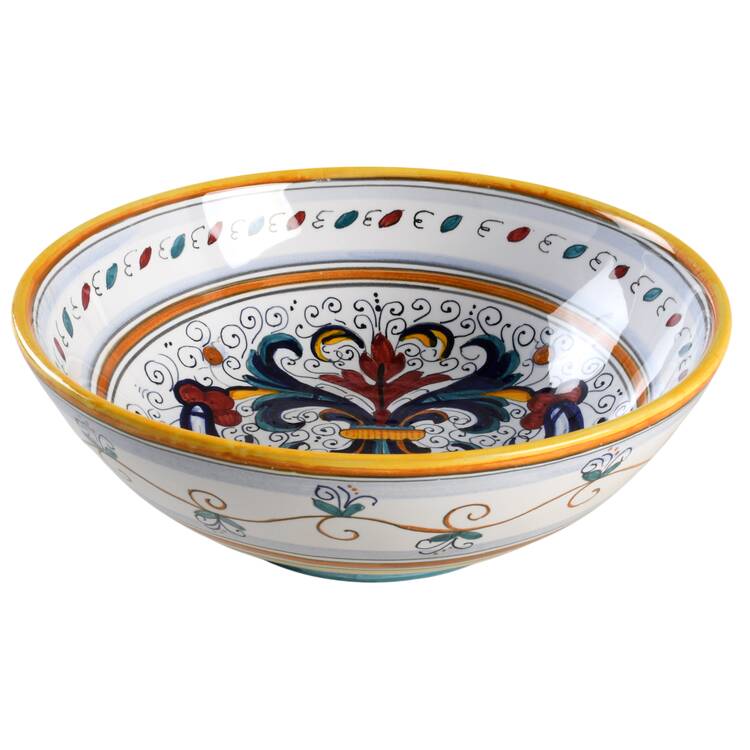 Ricco Deruta 10" Large Salad Serving Bowl