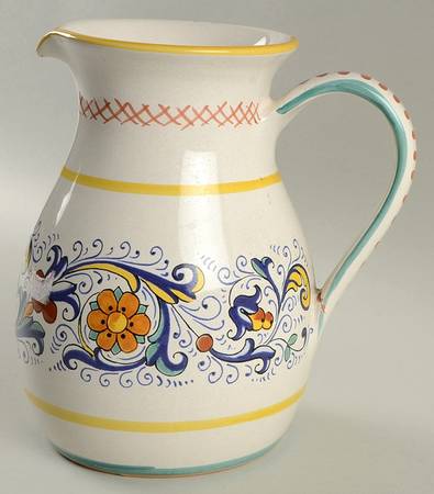 Ricco Deruta 52 Oz Pitcher