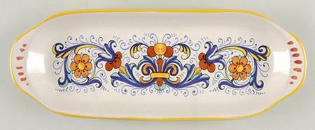 Ricco Deruta Tray for Creamer & Sugar with Lid