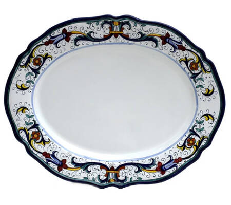 Vecchia Deruta 16" Oval Serving Platter