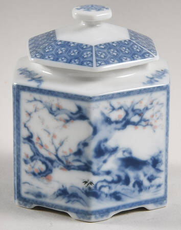Dynasty Blue Sugar Bowl & Lid