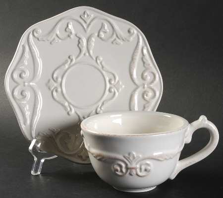 Marie Antoinette Flat Cup & Saucer Set