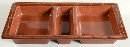 Mountain Vista 1 Pc Chip & Dip with 3 Sections