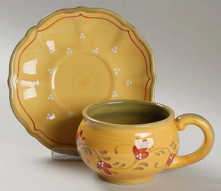 Bienvenue Flat Cup & Saucer Set