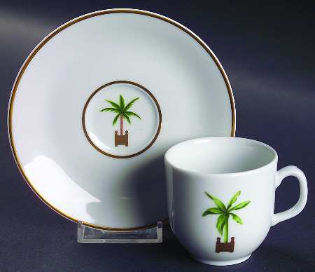 Maldives (Restaurant) Flat Demitasse Cup & Saucer Set