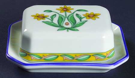 Jonquilles Individual Square Covered Butter