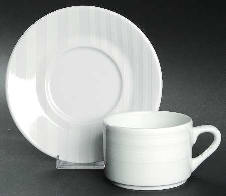 Normandy Flat Cup & Saucer Set by Philippe Deshoulieres