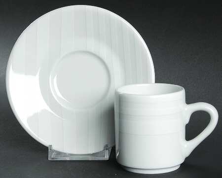 Normandy Flat Demitasse Cup & Saucer Set by Philippe Deshoulieres