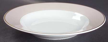 Ecume Gris (Gray) 10" Individual Pasta Bowl by Philippe Deshoulieres