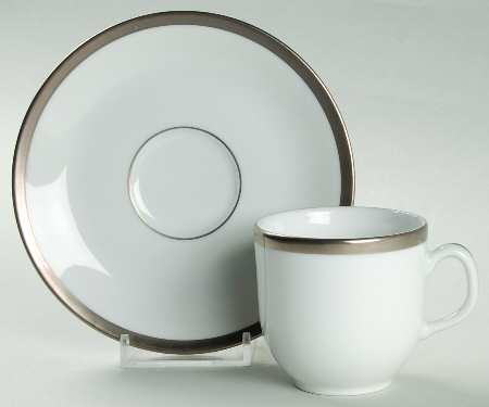 6853 Flat Demitasse Cup & Saucer Set