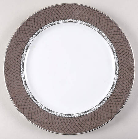 Margot Grey Service Plate (Charger) by Philippe Deshoulieres