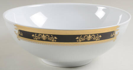 Orsay Black 11" Large Salad Serving Bowl
